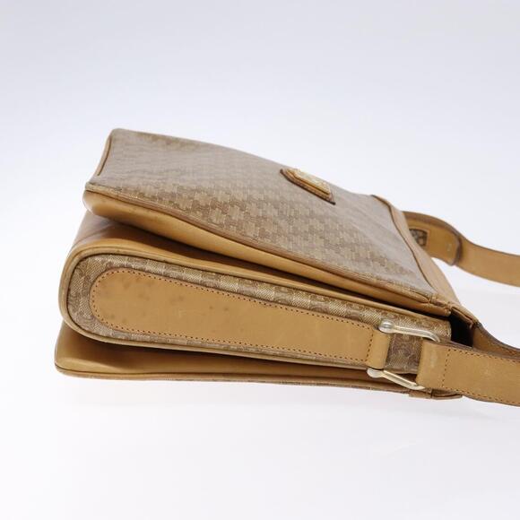 CELINE Macadam Canvas Shoulder Bag Beige Gold - Picture 4 of 13